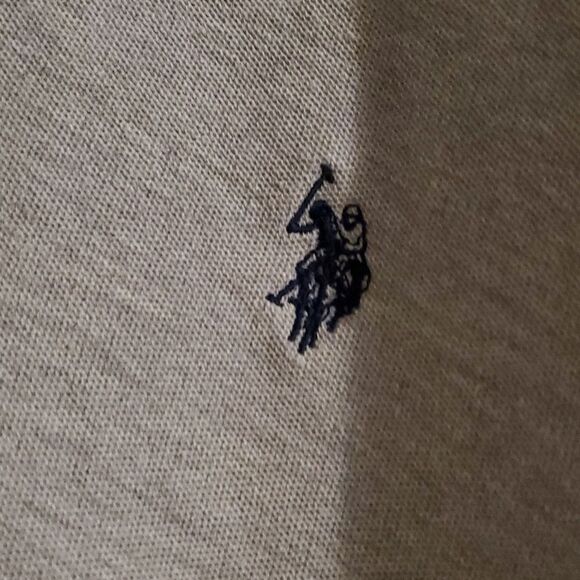 US Polo Assn performance Pique shirt grey 2XL - Picture 4 of 7